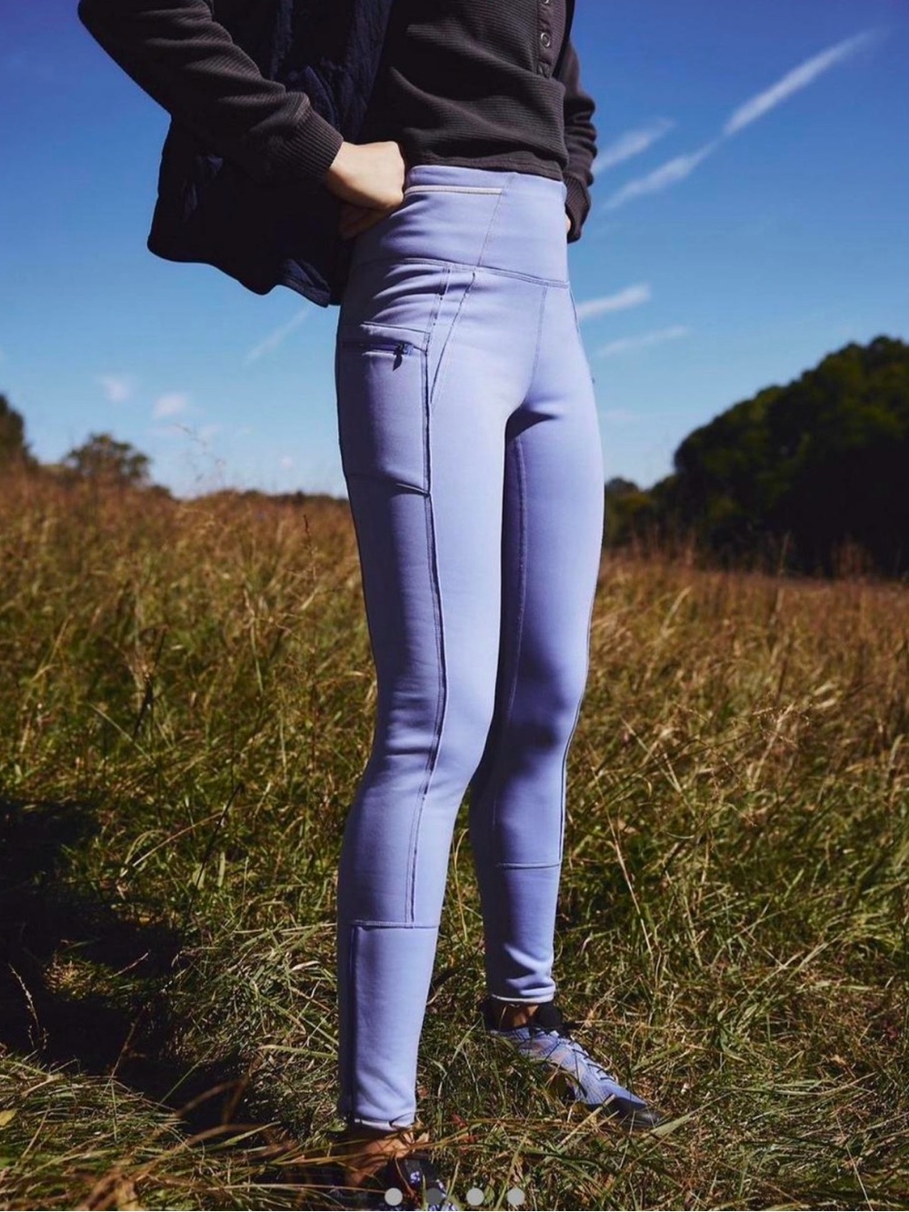 Free People Movement High-Rise Lavender Performance Leggings for Women